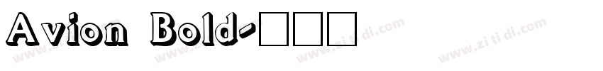 Avion Bold字体转换